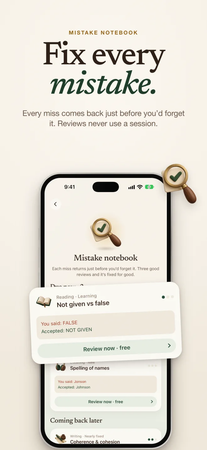 Fix every mistake: the mistake notebook